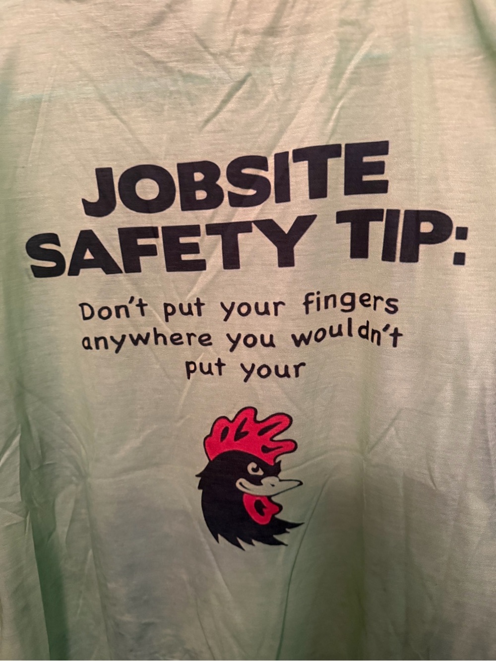 Jobsite Safety Tip Graphic Short Sleeve Tee - Mint